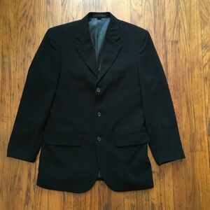 Alfani‎ Men's Single Breasted 3 Button Black Blazer Suit Jacket Size S